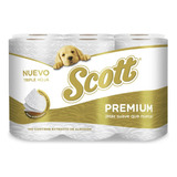  Higiénico Scott Premium Triple Hoja 36 Rollos 