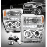 For 08-10 Ford F250 F350 Super Duty Halo Projector Headl Nnc