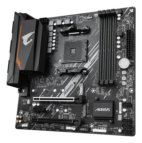 Placa Madre Gigabyte B550m Aorus Elite, Am4, Microatx