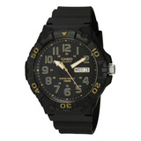 Reloj Casio Mrw-210h-1a2vcf Men's 'diver Style' De Cuarzo Color De La Correa Negro Color Del Bisel Acero Inoxidable Color Del Fondo Negro