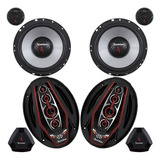 Kit Alto Falantes 6x9 Bicho Papão Bomber 350w Rms + Kit 2 V