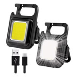 Mini Linterna De Aluminio Llavero Led Iman Con Abridor Negro