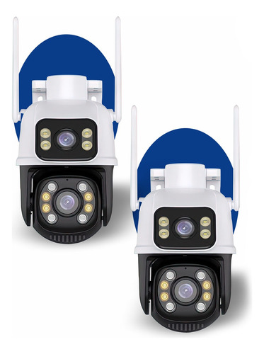 Kit 2 Câmeras De Segurança Wi-fi Smart  Dupla 3mp Vigilância