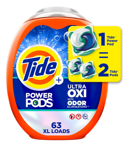 Tide Ultra Oxi Power Pods Con Eliminadores De Olores Paquete