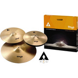 Set Platillos Stagg Hi Hat 14 + Crash 16 + Ride 20 Axk Pack