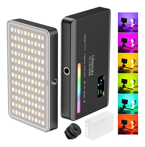 Ulanzi Vl120 Rgb Video Pocket Led En La Cámara Video Incorpo