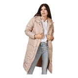 Campera Mujer Larga Corderito Pluma Ultraliviana Pixxel