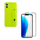 Carcasa Para iPhone 12 Pro Fluor + Lamina Colores