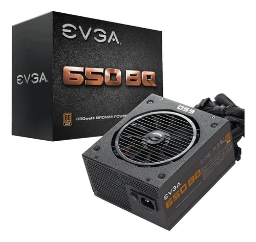 Evga 650 Bq, 80+ Bronze 650w, Semi Modular, 5 Años De Garant