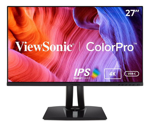 Viewsonic Vpk Monitor Ergonómico Ips 4k Premium De 27 Pulgad