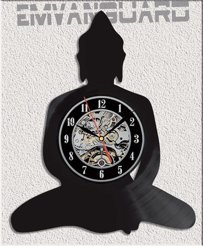 Reloj Buda Sustentable Realizado En Lp De Vinilo De 30cm Ideal Regalo