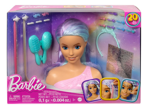 Barbie Cabeza Para Peinar 20 Accesorios 20cm Mattel