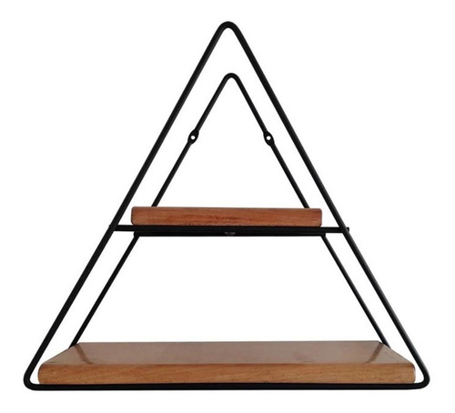 Nicho Prateleira Organizadora Triangular Steel Wood Preto