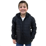 Jaqueta Puffer Infantil Quente Forrada Inverno Casaco Menino