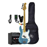 Kit Baixo Precision Bass 4c Sx Spb57 C/ Bag + Cubo+ Afinador