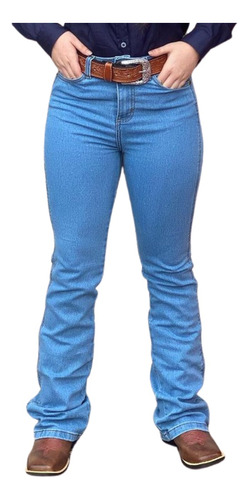 Calca Feminina Jeans Strech Tradicional Premium Lycra Casual