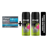 Pack 1 Jabon Dove Men + 2 Desodorante Sp Axe Epic Fresh