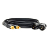  Cable 2 Rca Macho A Dos Canon Macho 3 Mts Hamc 