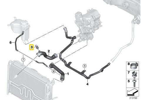 Sensor Temperatura Refrigerante Para Bmw X6 M F86 M S63r Foto 2