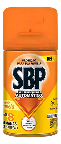 Refil Sbp Automático Repelente Citronela 250ml