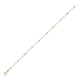 Esclava Viviana De Oro De 14k De 18 Cm Con Bola 2.5mm