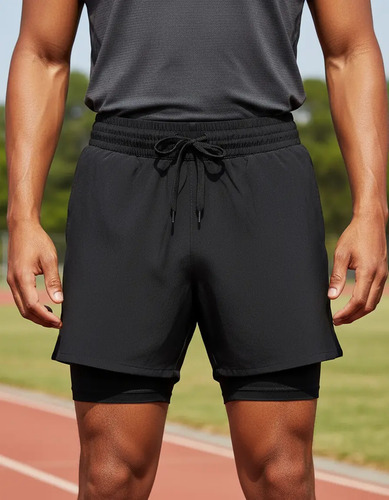 Short Con Licra  Deportiva 2 En 1 Short Para Playa Hombre | Meses sin interés
