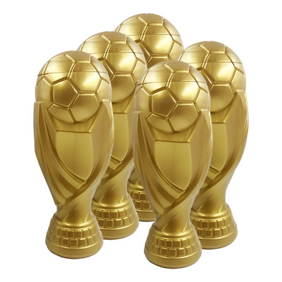 10 Pack Vaso Alcancia Copa Mundial Futbol P\u002F Micheladas 1.6l Color Dorado | Envío gratis