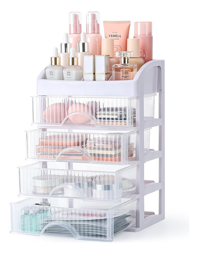 Organizador De Maquillaje Con 4 Cajones, Vitrinas Cosméticos