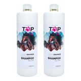 Kit 2un Shampoo Cavalo Forte Neutro C/ Extrato De Calêndula Linha Equinos Premium Top Vet