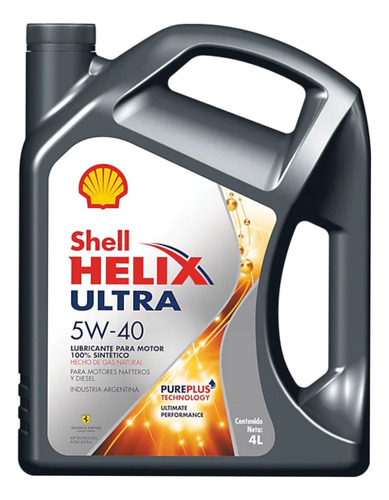 Aceite Shell Helix Ultra 5w40 Sintetico 