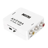 Conversor Adaptador Av Rca X Vga Mtv-613  Plug And Play