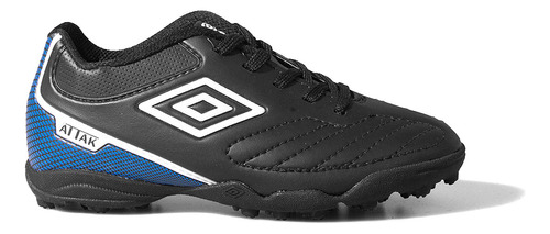 Botines Pista Umbro Attack Ii Jr Negro Azul Niño