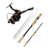 Combo Ultra Light Reel Abu Garcia Pro Max 5 + Caña Sensitive