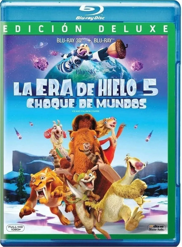 La Era De Hielo 5 Choque Mundos Pelicula 3d + Blu-ray + Dvd