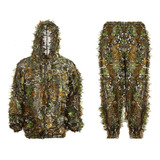 Traje Camuflaje Ghillie 3d Hojas Woodland Camuflaje Airsoft