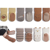 5 Pairs Of Toddler Non Slip Socks Cute Socks Keep Warm