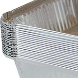 Recipiente De Aluminio Desechable Para Alimentos Con Tapas (