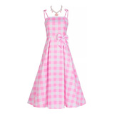 Barbie Pink Plaid Dress Conjunto De 5 Piezas De Alta Calidad