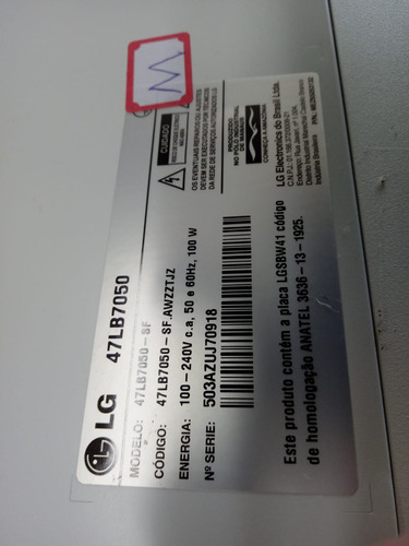 Base Para Tv LG 47lb7050 Com Parafusos