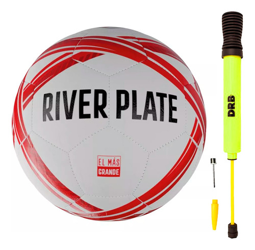 Pelota Futbol River Plate N5 Oficial Millonario + Inflador