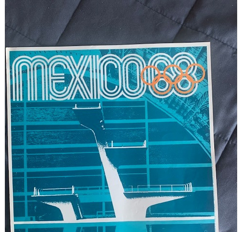 Póster Original Vintage Juegos Olímpicos Mexico 1968