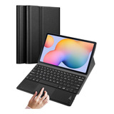 Capa Book Teclado Luz Touchpad Para Galaxy Tab S6 Lite