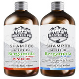 Shampoo Aceite De Bergamota Kit Crecimiento Hombre Master Po