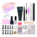 Kit Polygel Uñas Semipermanentes Decoracion Gel Manicuria