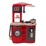 Cocinita De Juguete Roja Electronica Prinsel 