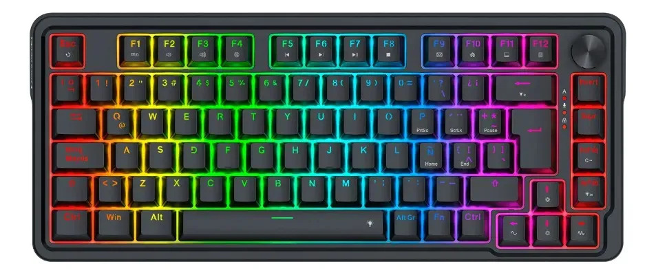TECLADO REDRAGON UCAL K673 MAGNÉTICO RGB BLACK
