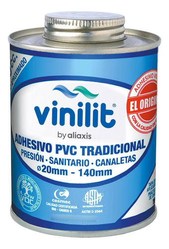Pegamento Para Pvc 240 Cc Tradicional C/aplicador Vinilit
