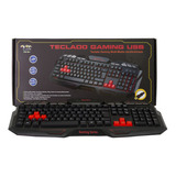 Teclado Gaming Tco-801 Usb Laranja Braview