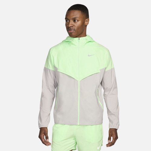 Chamarra De Running Repel Hombre Nike Windrunner Verde 