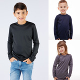 Kit 3 Blusas Térmicas E Peluciadas Infantil 1 A 14 Unissex